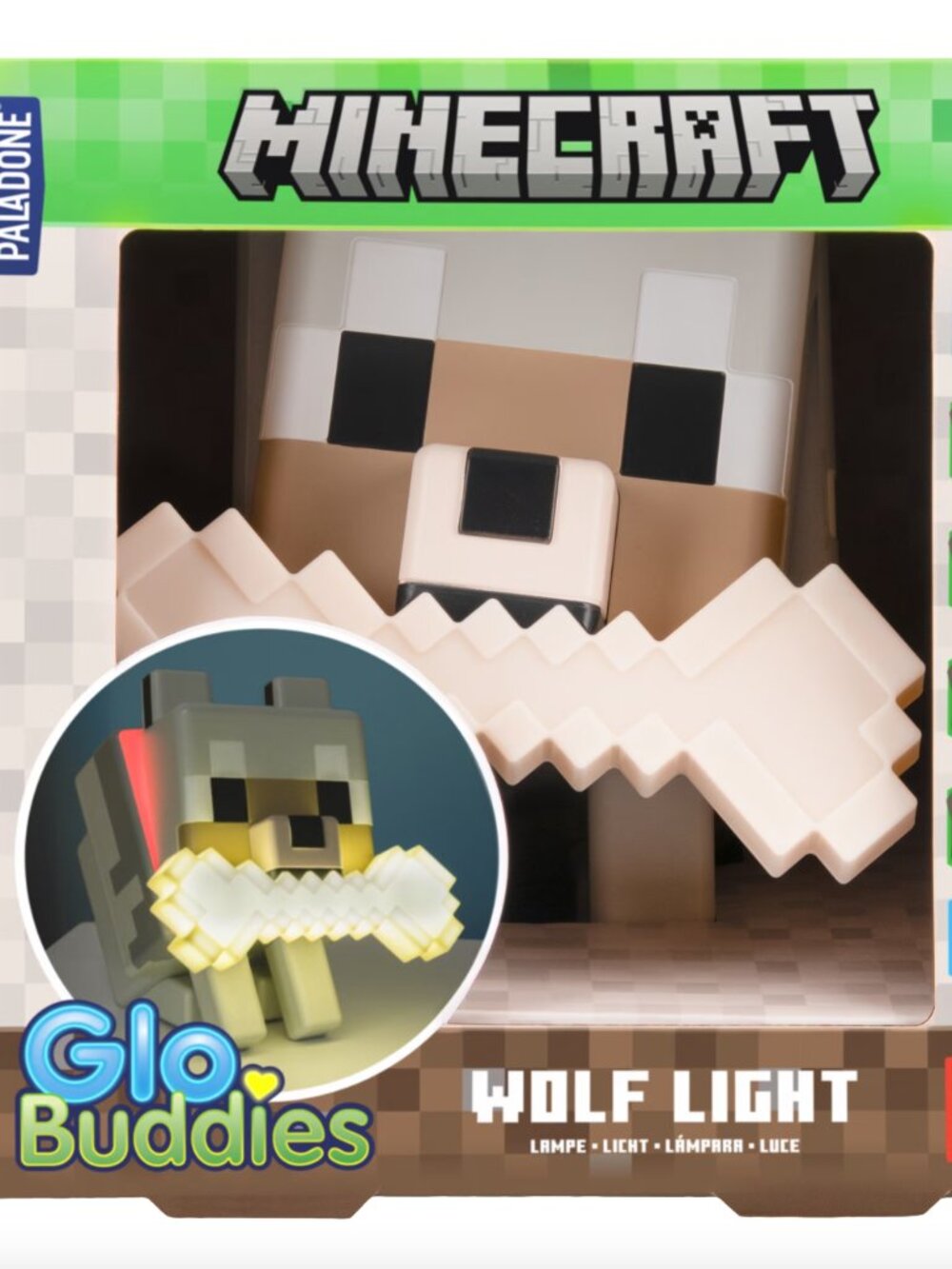 NWT! Minecraft Wolf 3D Color Changing Lamp/Light